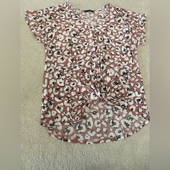 West kei Pink and white leopard top - Picture 4 of 5